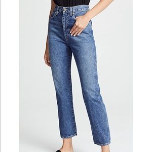 New Agolde pinch waist high rise kick jeans